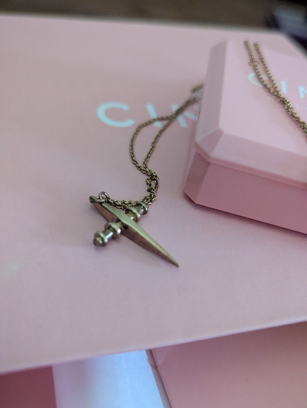 Cinco Gold Plated Bella Necklace